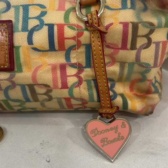 Dooney & Bourke purse and coin purse bundle with rainbow zipper - Picture 7 of 16